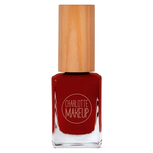 Charlotte Bio Les Ongles Biosourced Nail Polish Burgundy Red 10ml