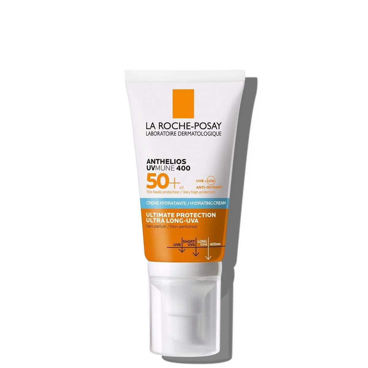 La Roche Posay Anthelios Uvmune 400 Crema Idratante che Offre Protezione Estrema da UVA Ultra Lunghi SP50+ Senza Profumo 50 ml