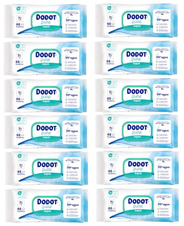 Dodot Aqua Lingettes sans plastique 12x48 unités