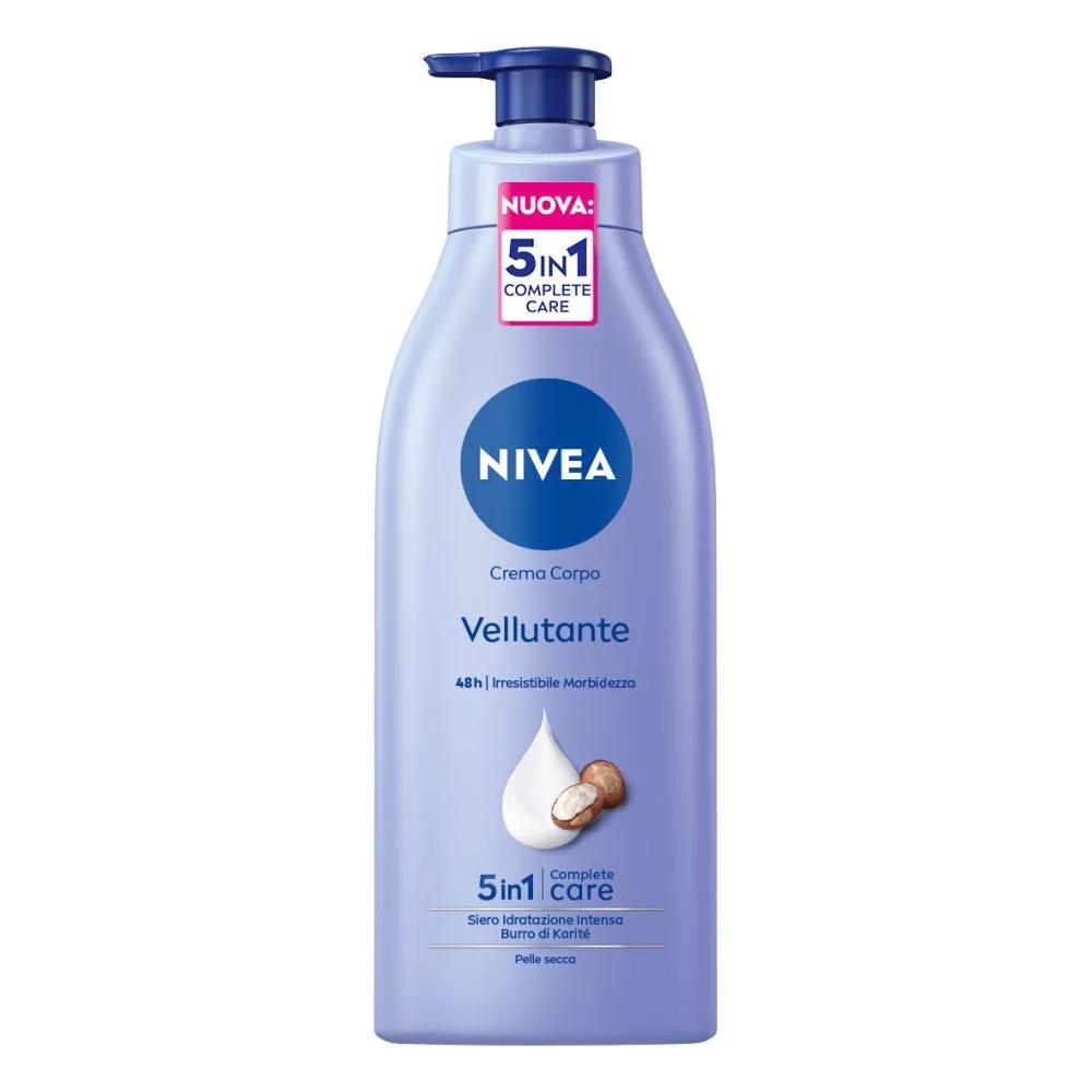 Nivea Crema Corpo Vellutante e Idratante Con Burro Di Karitè e Siero Idratazione 500 ml