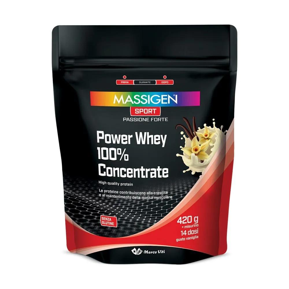 Massigen Sport Power Whey Concentrate Vaniglia 420 g