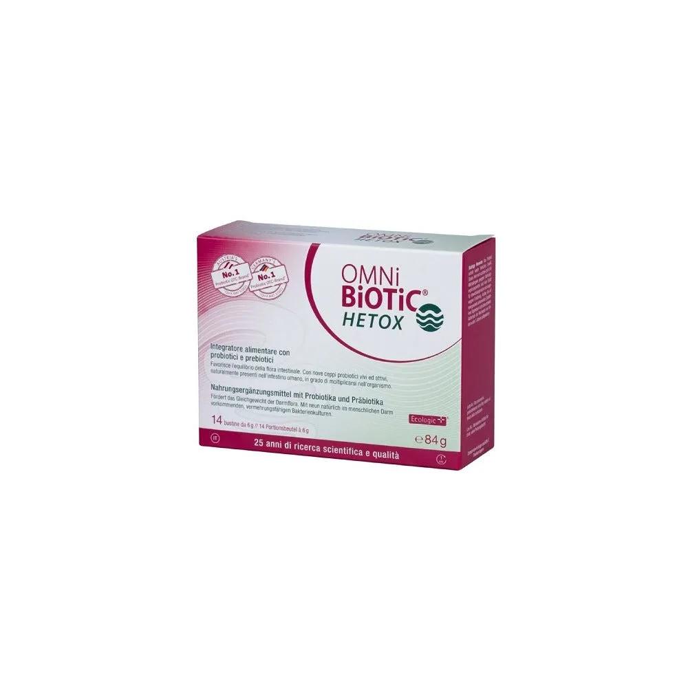 Omni Biotic Hetox Integratore Per Equilibrio Della Flora Intestinale 14 Bustine