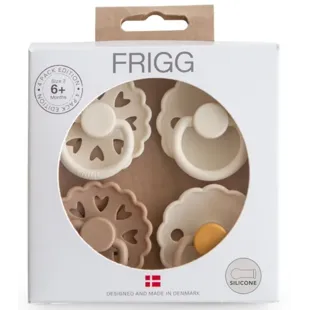 Frigg Silicone Pacifiers Mixed Snowflake Dream +6m 4 units