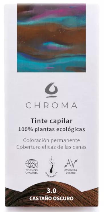 Chroma Natural Tintura para Cabelo Castanho Escuro 3.0 500 gr