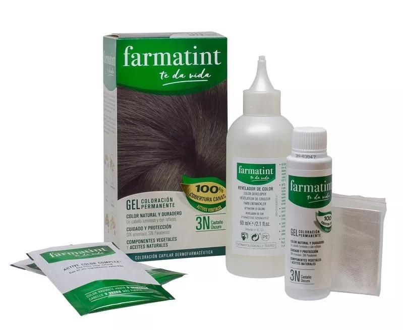 Farmatint gel Coloração Permanente 3N Castanho Escuro