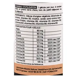 Nat & Form Complexe Vitamines B fatigue 30 gélules