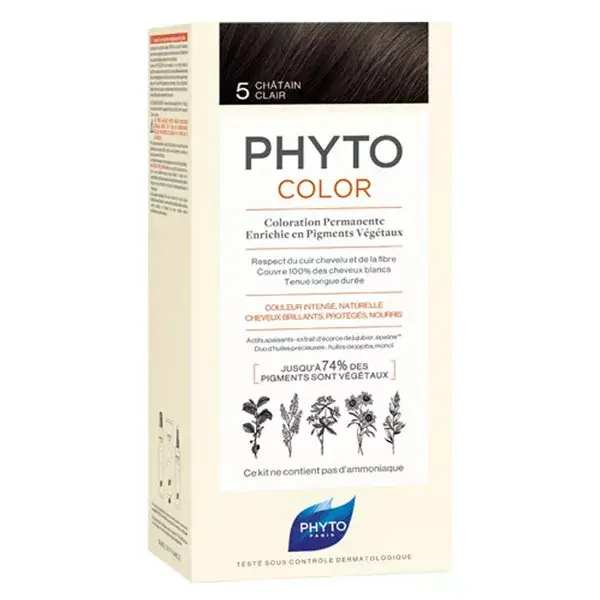 Phyto PhytoColor Coloration Permanente N°5 Châtain Clair