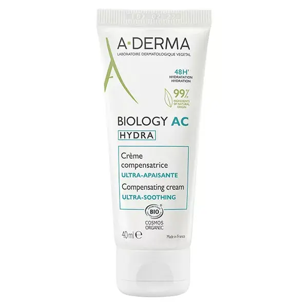 A-Derma Biology AC Hydra Crème Compensatrice Ultra-Apaisante 40 ml