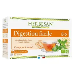 Herbesan Bio Infusion Digestion Facile Saveur Menthe n°3 20 sachets