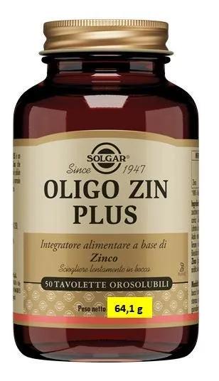 Solgar Oligo Zin Plus Integratore Difese Immunitarie 50 Tavolette