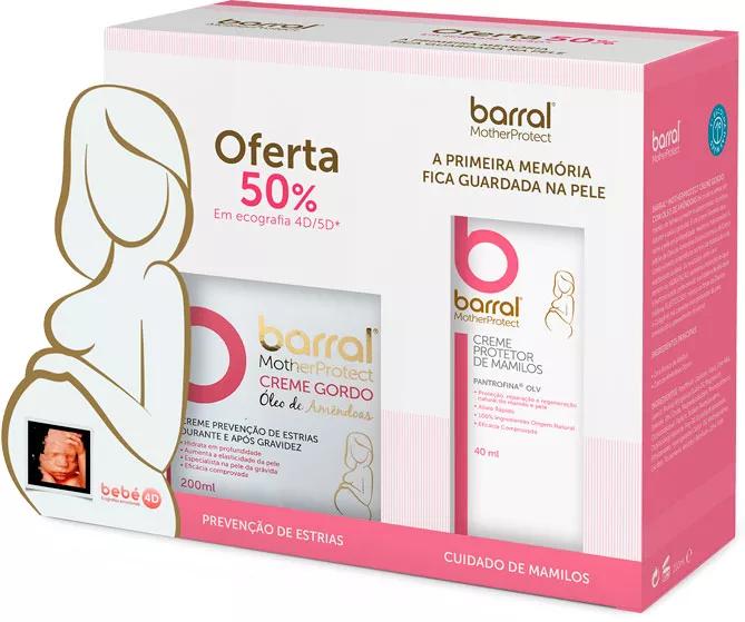 Barral Crème à l'Huile d'Amande 200 ml + Crème pour les Mamelons 40 ml