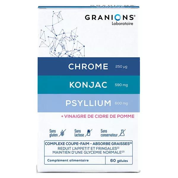 Granions Supresor del apetito Konjac Psyllium Cromo Caja de 60 cápsulas