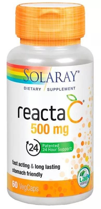 Reacta C 500mg Solaray 60 Gelées Végétales