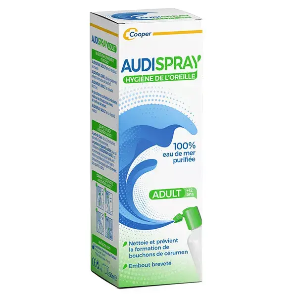 Audispray Adult Hygiène Régulière de l'Oreille Lot de 2 x 50ml