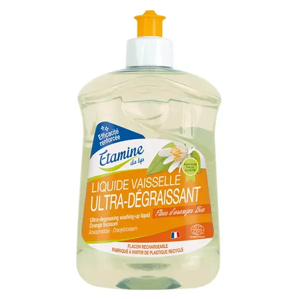 Etamine du Lys Liquide Vaisselle Ultra Dégraissant Fleur d'Oranger 500ml