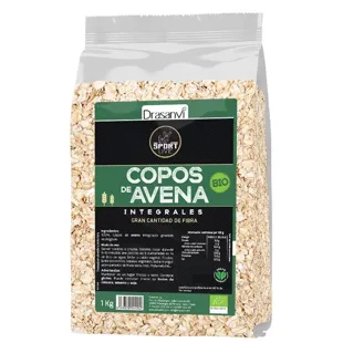 Drasanvi Sport Live Flocos de Aveia Integrais Grossos BIO 1 Kg