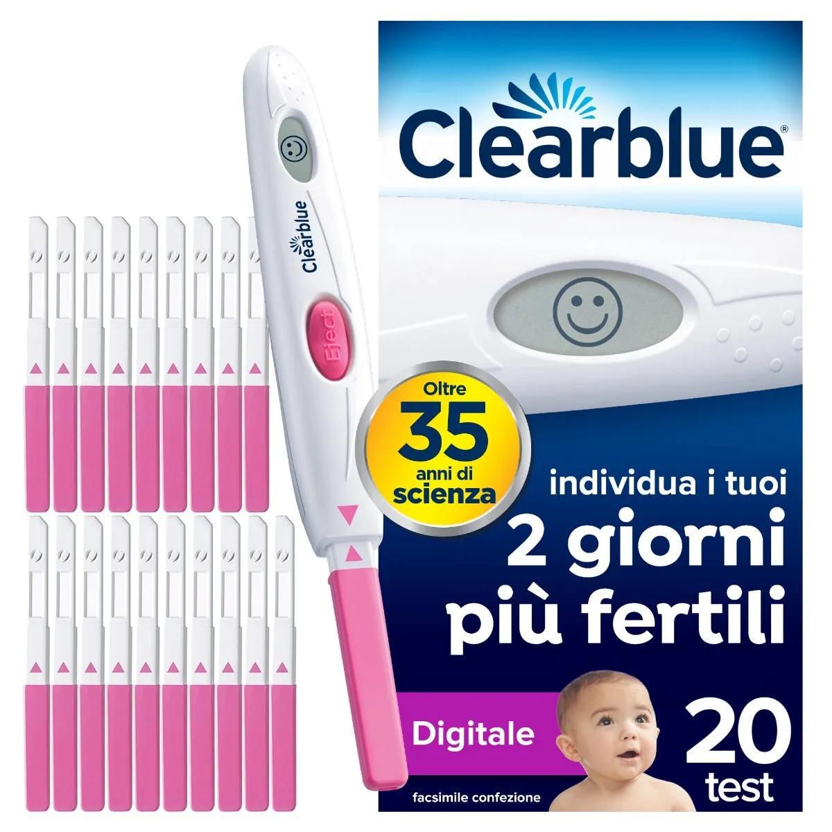 Clearblue Test Ovulazione Digitale per Periodi più Fertili 20 Test