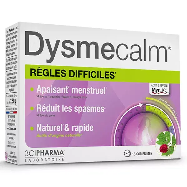 Les 3 Chenes Dysmeclam Tablets x 15 