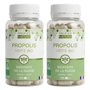 Propos'Nature - Capsule di Propoli Verde Biologica - 2 scatole da 120 capsule