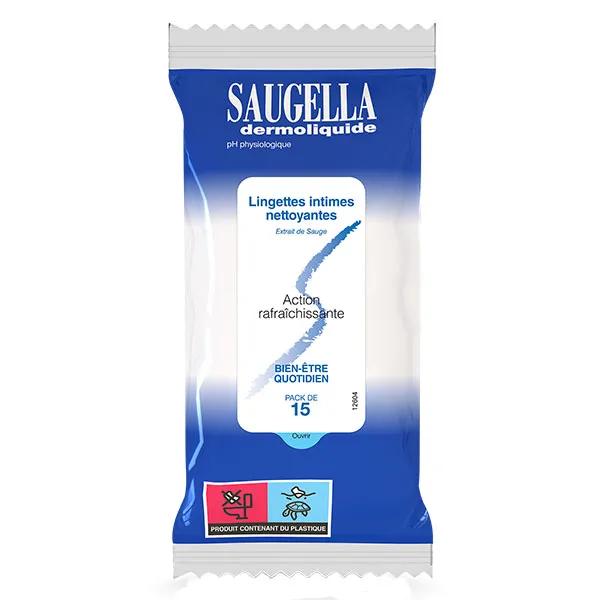 Saugella Dermoliquide toallitas paquete de 15