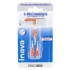 Inava Brossettes 3 Recharges Étroits 1,2mm Orange