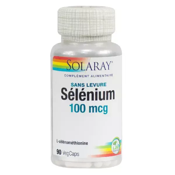 Solaray Selenium 100mcg 90 Capsules