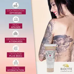 Biocyte Tattoo Derm 1 Crème Après Tatouage Hydratation et Réparation 100ml