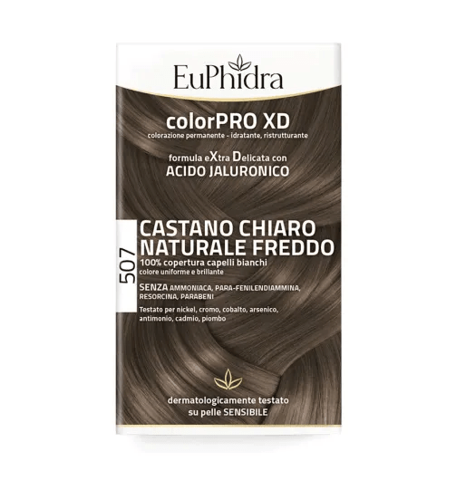 Euphidra ColorPRO XD 507 Castano Chiaro Naturale Freddo Tintura Per Capelli