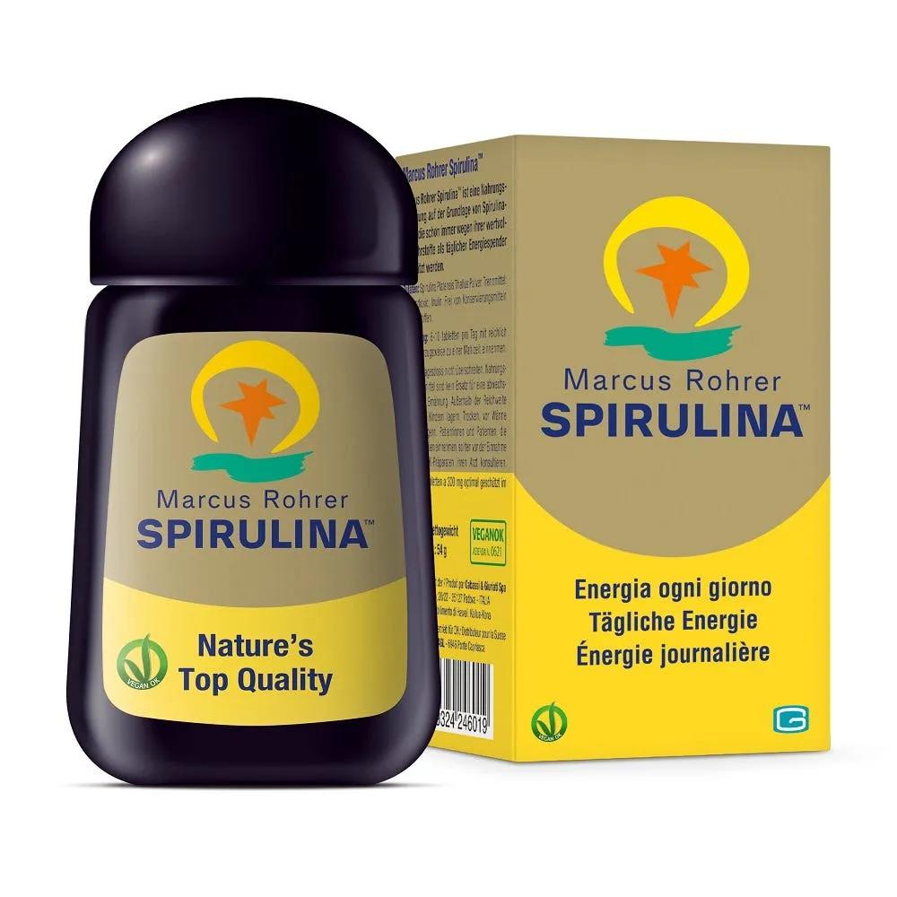 Marcus Rohrer Spirulina Energy & Immunity Integratore Ricostituente 180 Compresse