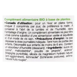 Ladrôme Propolis Comprimés Acérola Echinacée Bio 40 comprimés à croquer