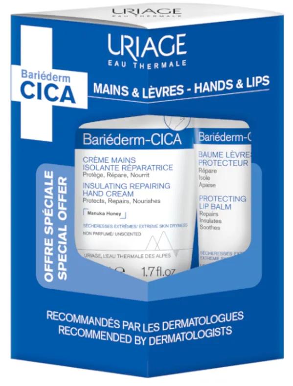 Imagen de Uriage Bariéderm-Cica Crema Manos 50 ml + Bariéderm Cica Labios 15 ml