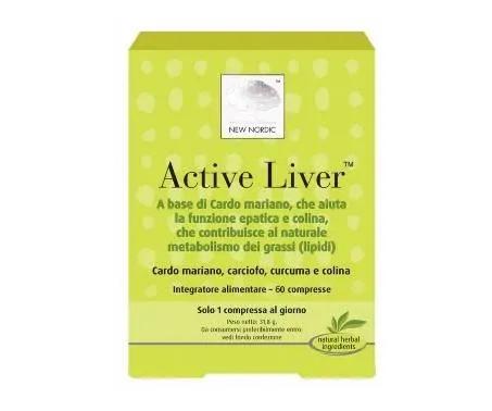 New Nordic Active Liver Integratore Cardo Mariano Fegato 60 Compresse