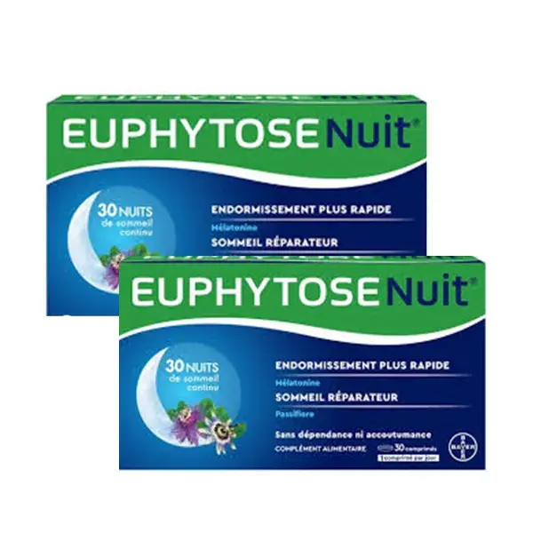 Euphytose Nuit® Sommeil Lot de 2 x 30 comprimés