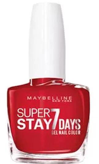 Maybelline Superstay 7 Días Esmalte Uñas 006 - Deep Red 10 ml