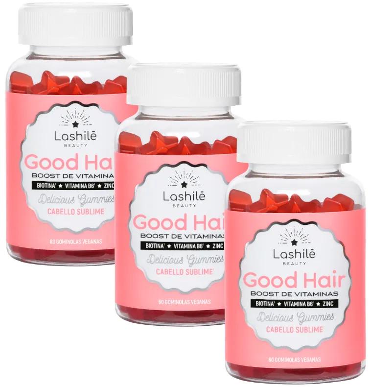 Lashilé Good Hair 3x60 Gummies végétaliens