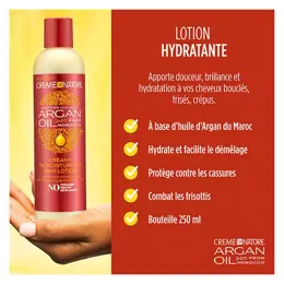 Creme of Nature, Argan, Lotion sans sulfate, brillance et hydratation, 250ml