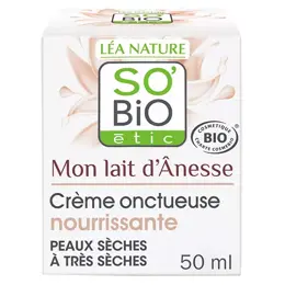 So'Bio Étic Mon Lait d'Ânesse Crème Onctueuse Nourrissante Bio 50ml