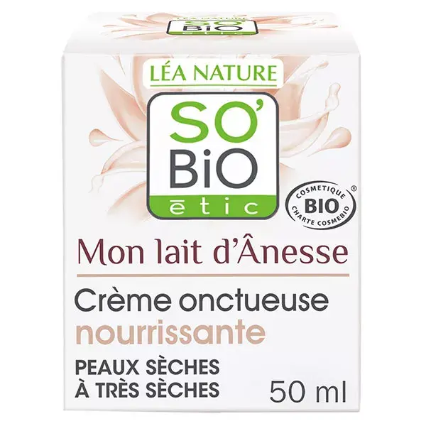 So'Bio Étic Mon Lait d'Ânesse Crème Onctueuse Nourrissante Bio 50ml