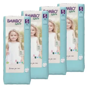 Pannolini Bambo Nature taglia 5 12-18 kg confezione alta 44 unità confezione da 4