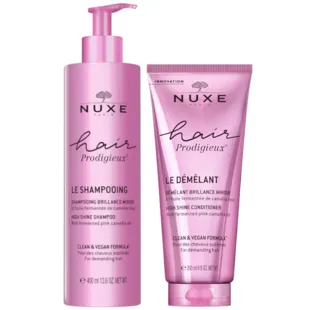 Nuxe Hair Prodigieux Champú Brillo Sublime 400 ml+ Acondicionador Brillo 200 ml