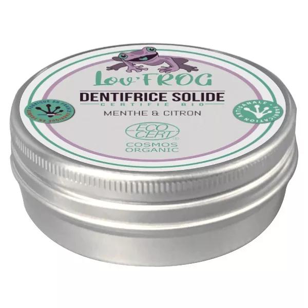 Lov'FROG Dentifricio Solido Menta & Limone Bio 50g