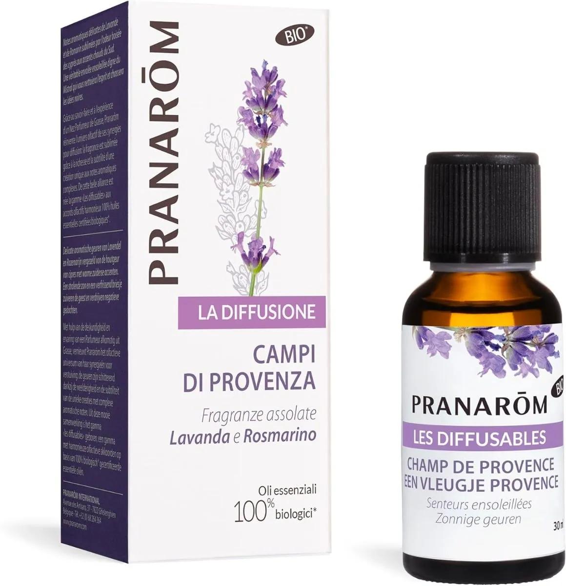 Pranarom La Diffusione Olii Essenziali Bio con Lavanda e Rosmarino Profumi di Sole 30 ml