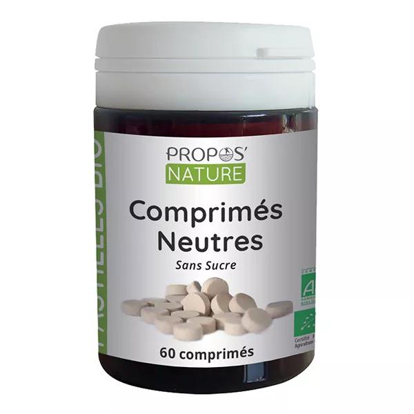 Propos'Nature - Comprimidos neutros orgánicos - Soporte de aromaterapia - 60 comprimidos