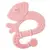 Chicco Teething Ring +2m Soft & Clean Pink Iguana