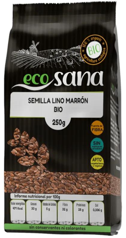 Ecosana Organic Brown Flax Seed 250 gr