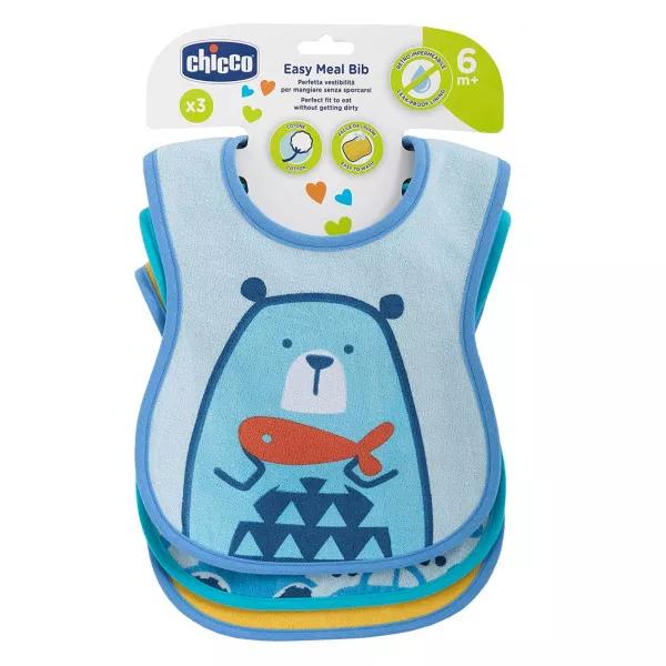Chicco Mealtime Decorated Bib +6m Blue 3 units