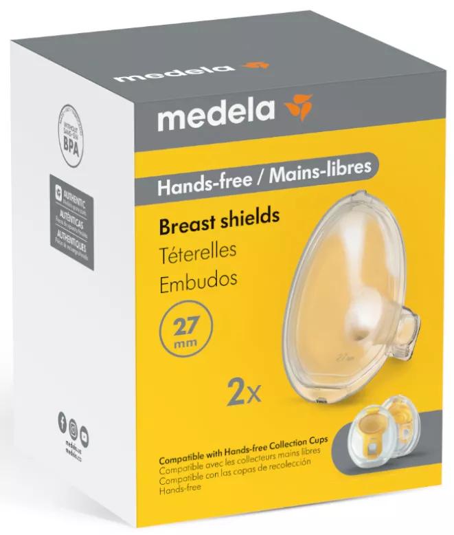 Entonnoir pour tire-lait mains libres Medela 27 mm 2 unités