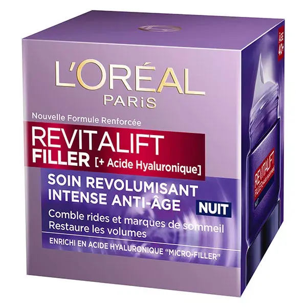 L'Oréal Dermo Expertise Revitalift Filler +Acide Ialuronico Trattamento Notte 50ml