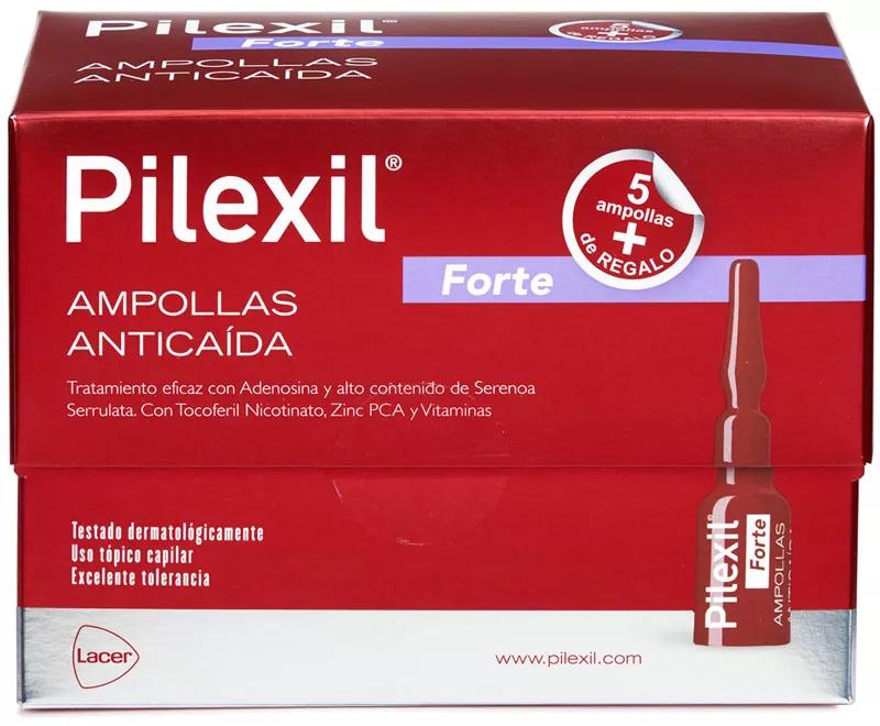 Pilexil Forte Anticaída 15 Ampollas + 5 Ampollas de REGALO