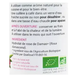 Oemine Eau Florale Alimentaire Rose Bio 125ml